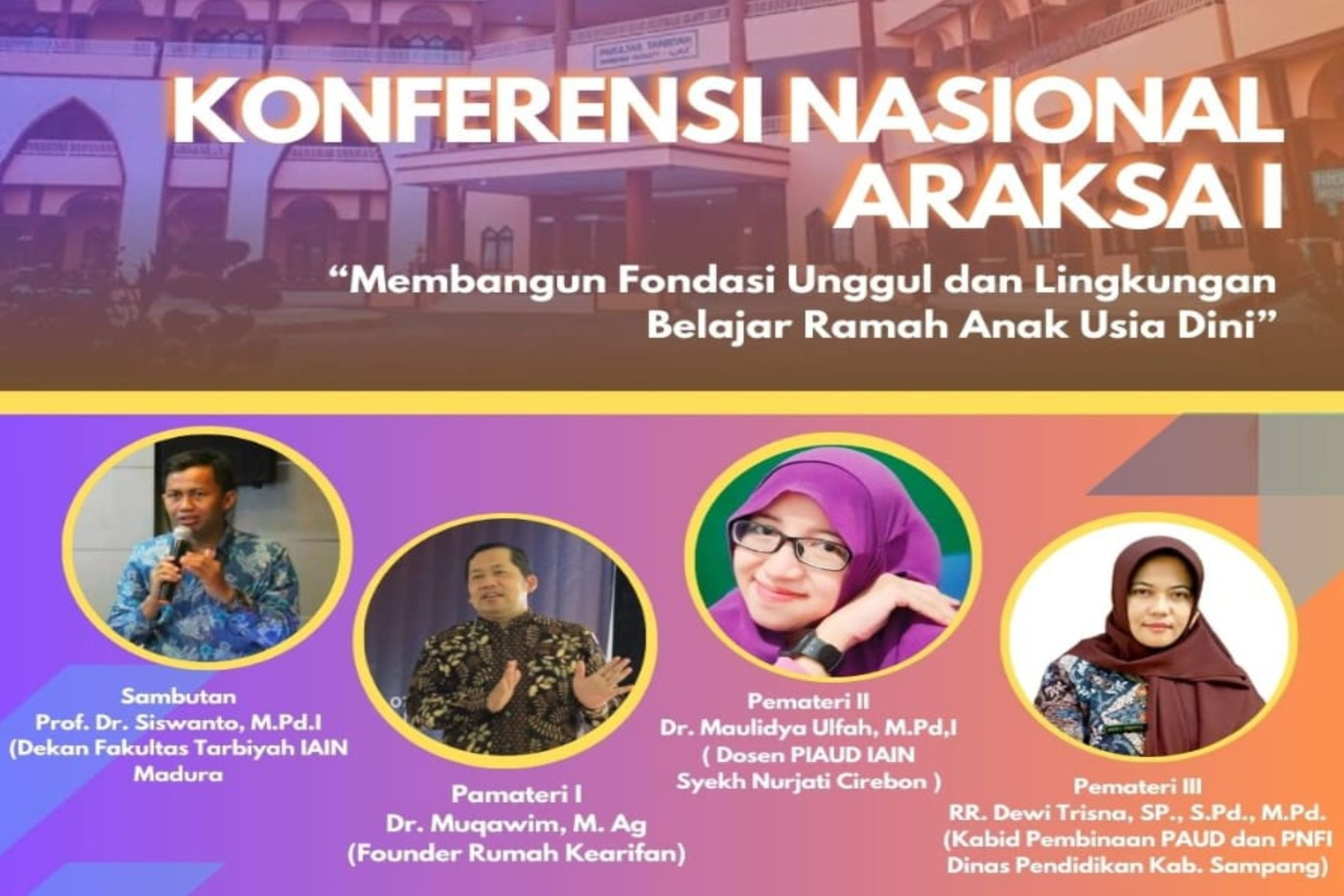 KONFERENSI NASIONAL ARAKSA I - PIAUD IAIN MADURA