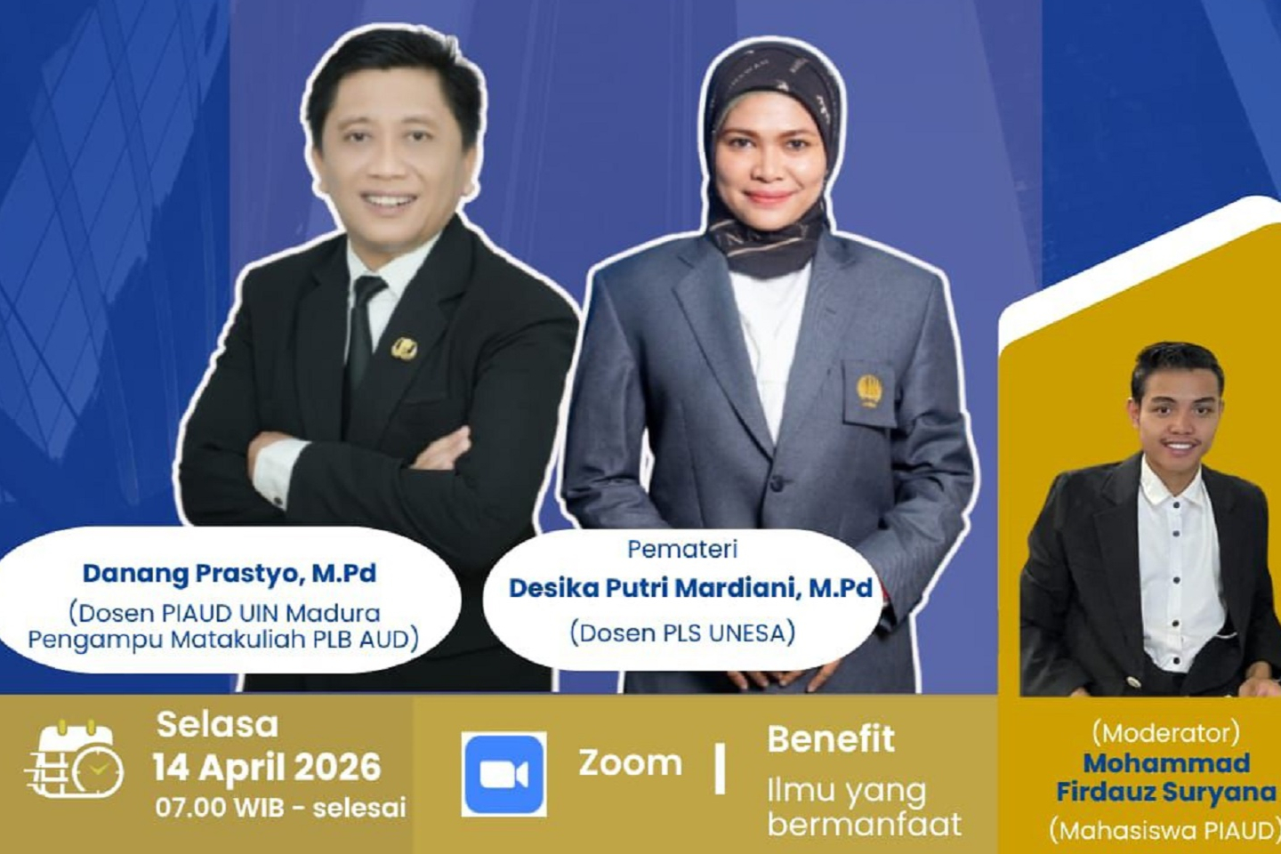 PIAUD UIN Madura Gelar Kuliah Tamu Lingkungan Belajar AUD